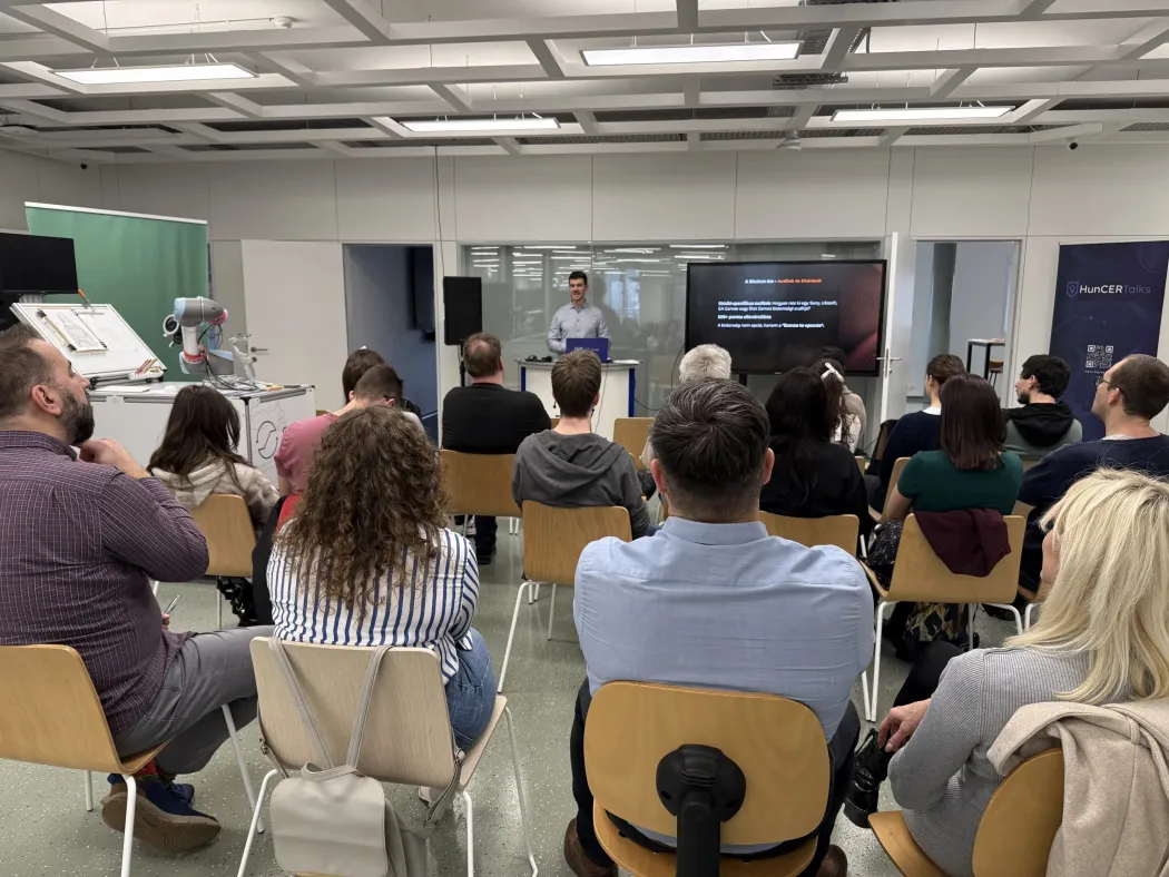 A HunCERTalks 2026 április (videojátékok kiberbiztonsága) résztvevői.