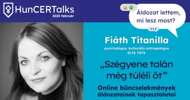 bal oldalon a női előadó arcképe, jobbra az előadás címe.