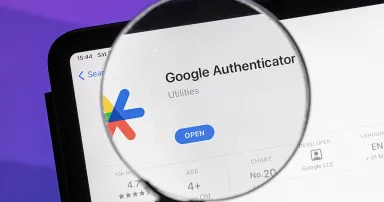 Google Authenticator app on an Ipad. Google Authenticator is a software-based authenticator by Google.
