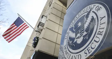 <p>DHS wants to get a better handle on threats to the homeland from artificial intelligence and the Chinese government. (Photo by Celal Gunes/Anadolu Agency via Getty Images)</p>
