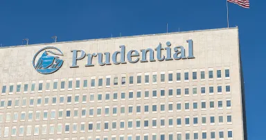 Prudential sign on their headquarters building in New Jersey.