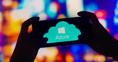 September 28, 2022, Brazil. In this photo illustration, the Microsoft Azure logo is seen displayed on a smartphone