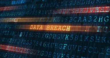 data breach concept, internet security and data protection