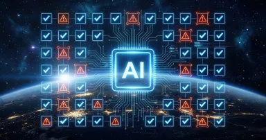Visualizing the dangers of unreliable algorithms and model collapse in artificial intelligence.