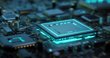 Main microchip on the motherboard