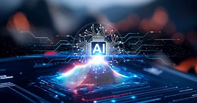 Innovative ai showcase global tech summit 2025 digital innovations futuristic environment interactive viewpoint advancements in ai technology