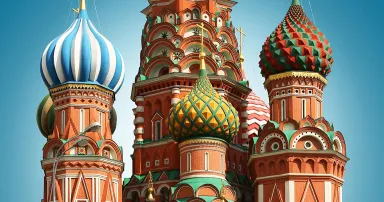 Russia, Moscow, St. Basil's Cathedral on red square