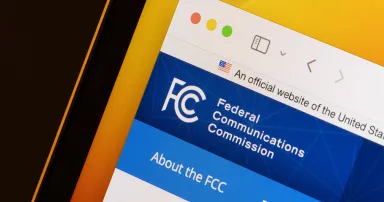Website homepage of the Federal Communications Commission
