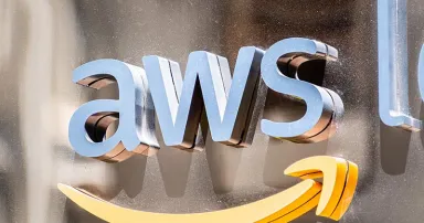 <p>August 21, 2019 San Francisco / CA / USA – Close up of AWS sign at their offices in SOMA district; Amazon Web Services (AWS) is a subsidiary of Amazon that provides on-demand cloud computing platforms</p>