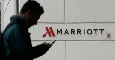 <p>Marriott was among the companies to face a major cyber incident in 2020, contributed to an estimated $1 trillion in losses from cybercrime. (Scott Olson/Getty Images)</p>