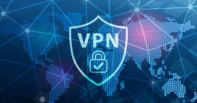 VPN Virtual Private Network Technology Secure Connection Cyber Security Background