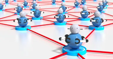 Network of platforms with bots on top botnet cybersecurity conce