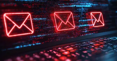 Scam fraud security warning crime internet technology phishing online alert digital risk protection threat background with danger message spam cyber concept hacking attack email sms caution symbol