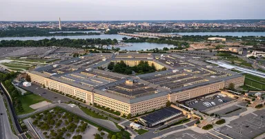 An aerial view of the Pentagon, Washington, D.C., May 15, 2023. (DoD photo by U.S. Air Force Staff Sgt. John Wright)