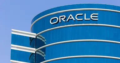 Oracle Corporate Headquarters and Trademark Logo