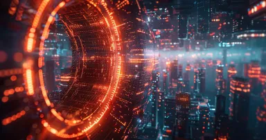 Concept design showcasing the future of quantum computing in cybersecurity