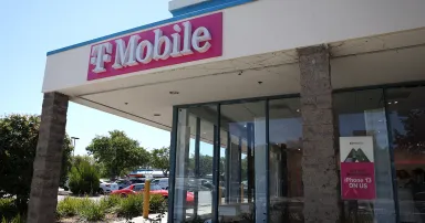 A view outside of a T-Mobile store