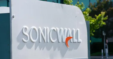 SonicWall sign and logo