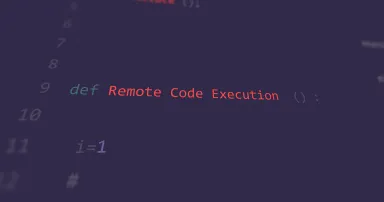 Cyber attack remote code execution RCE vunerability in text asci