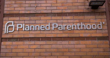 <p>A Planned Parenthood office is seen on Nov. 30, 2015, in New York City. (Photo by Andrew Burton/Getty Images)</p>
